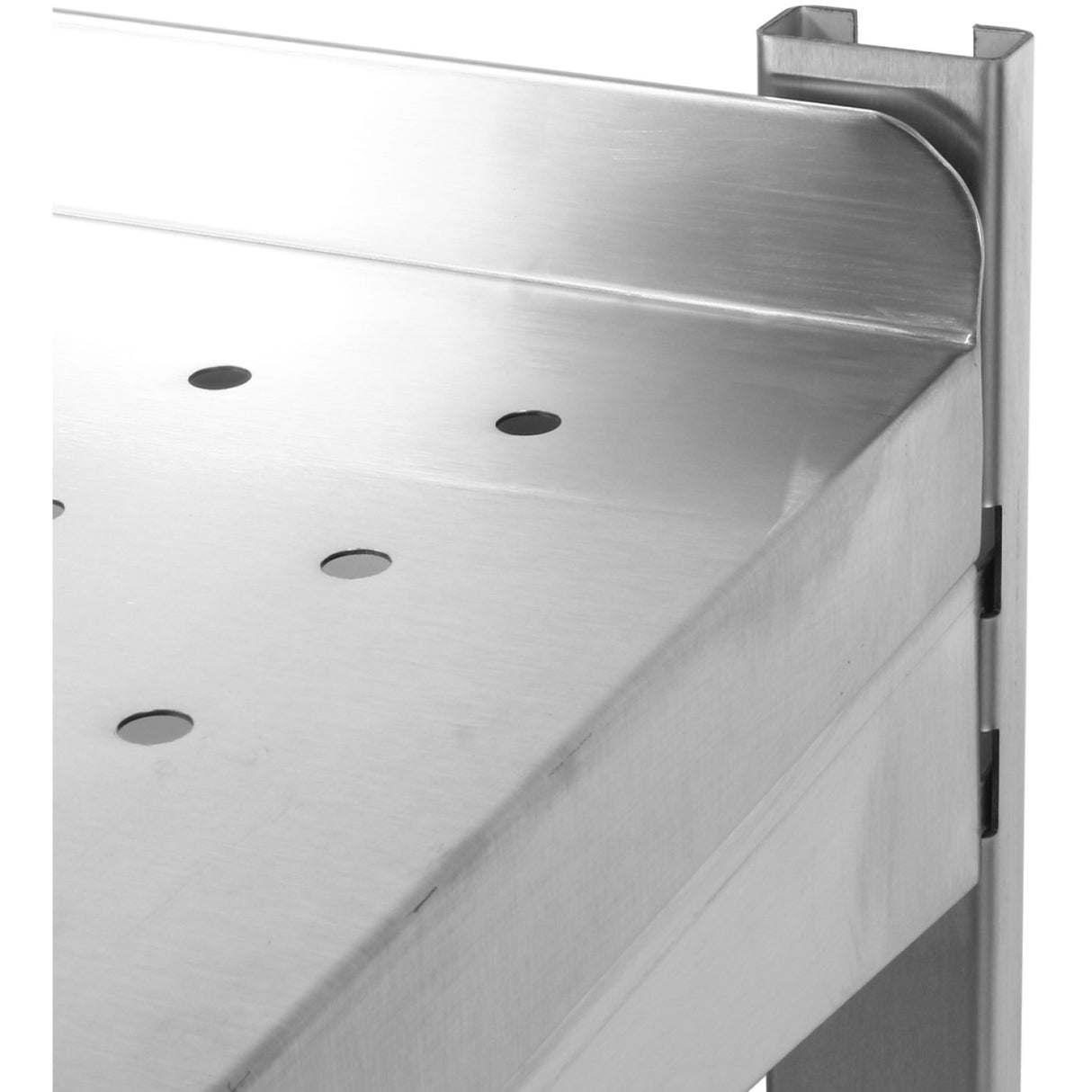 Wall Shelf Perforated 2 Tiers Stainless Steel 1600x350x600mm | Wswb35160 P