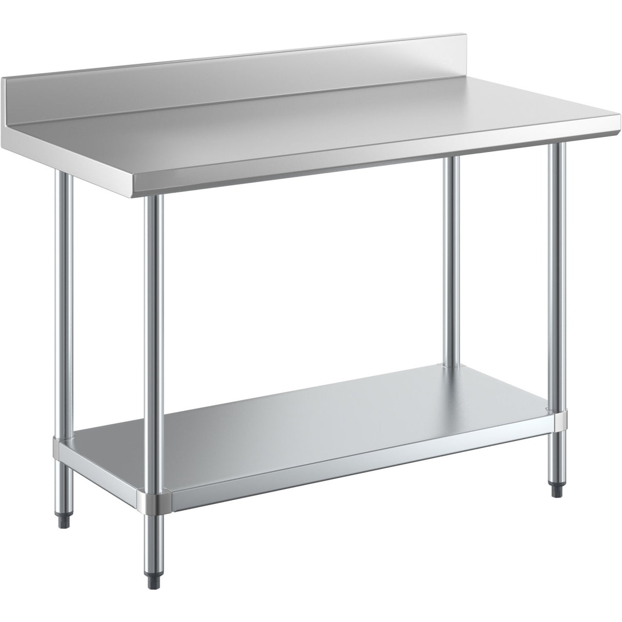 Commercial Stainless Steel Work Table Bottom Shelf Upstand 1200x700x900mm | Wt70120 Gb