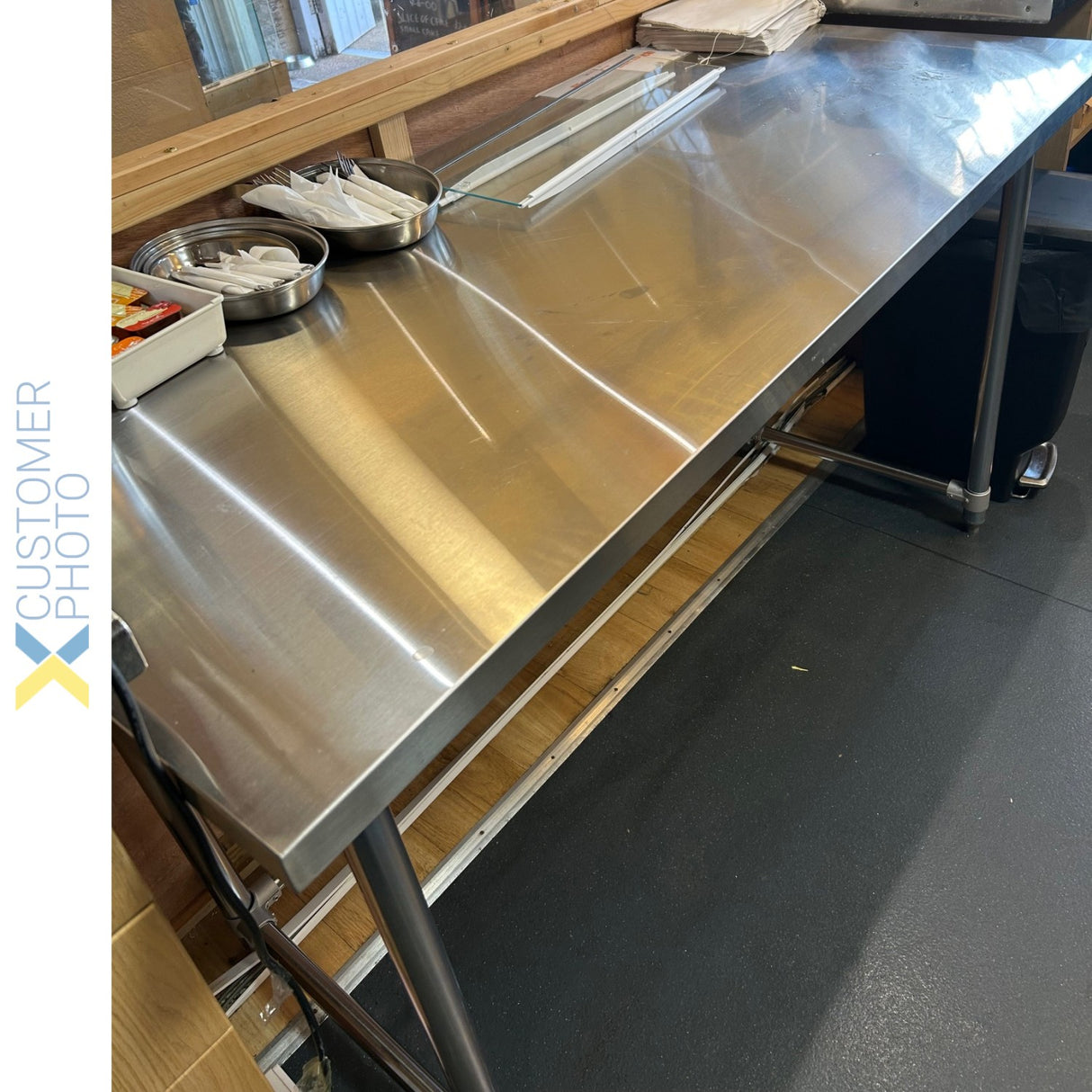 Commercial Stainless Steel Work Table No Bottom Shelf 1500x700x900mm | Wt70150 Gnu