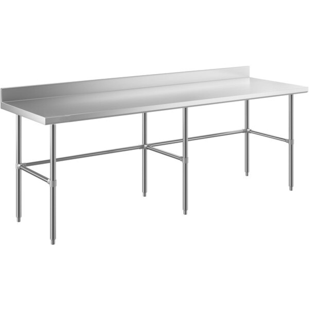 Commercial Stainless Steel Work Table No Bottom Shelf With Upstand 2100x700x900mm | Wt70210 Gbnu