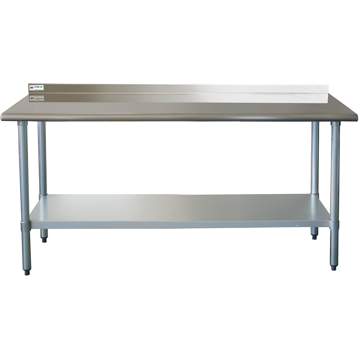 Commercial Work Table Stainless Steel Rear Upstand Bottom Shelf 1500x600x900mm | Wtg600 X150050 R