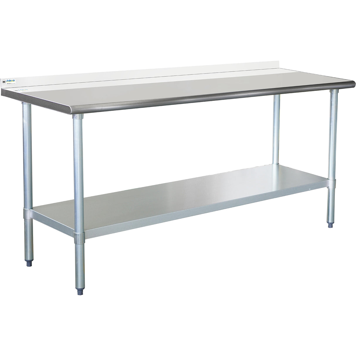 Commercial Work Table Stainless Steel Rear Upstand Bottom Shelf 1800x600x900mm | Wtg600 X180050 R