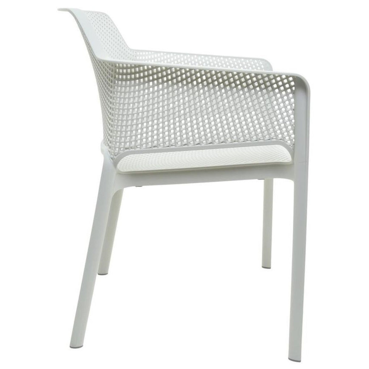 4pcs Bistro Dining Chair Plastic White | Ww083 W