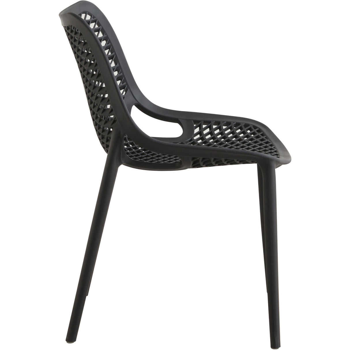 Bistro Dining Chair Plastic Black Indoors &Amp; Outdoors | Ww036 Black