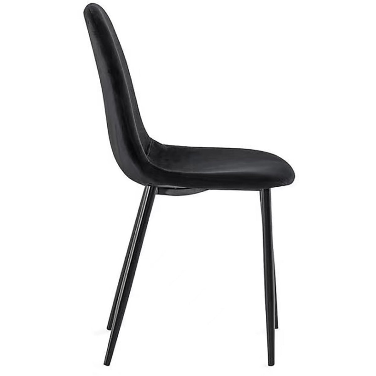 Velvet Dining Chair Black | Ww088