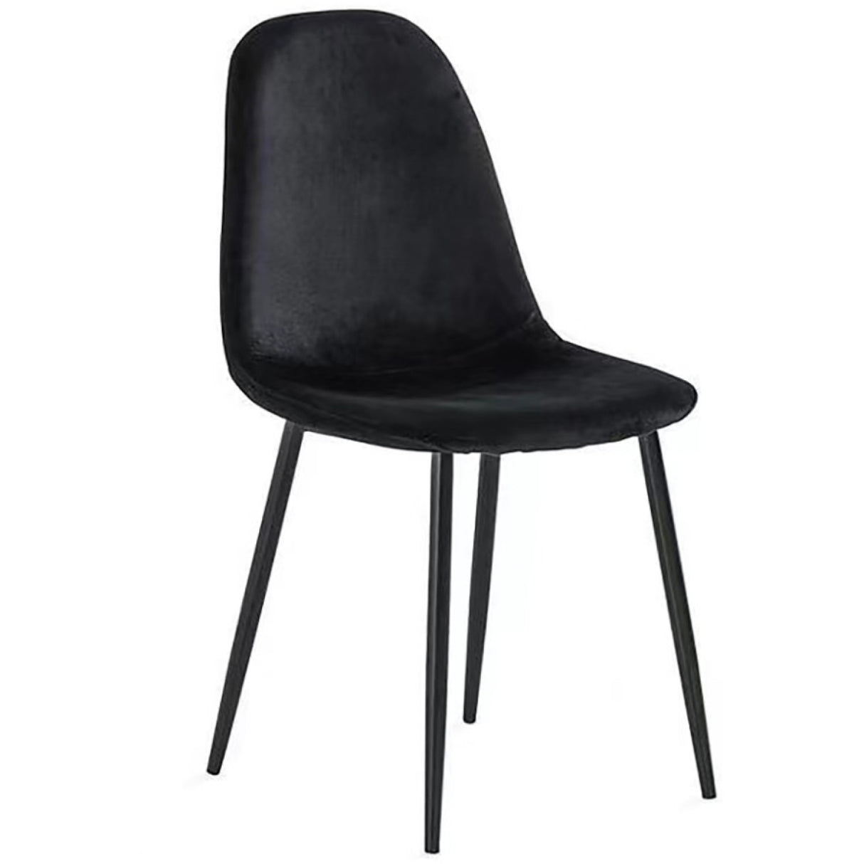 Velvet Dining Chair Black | Ww088