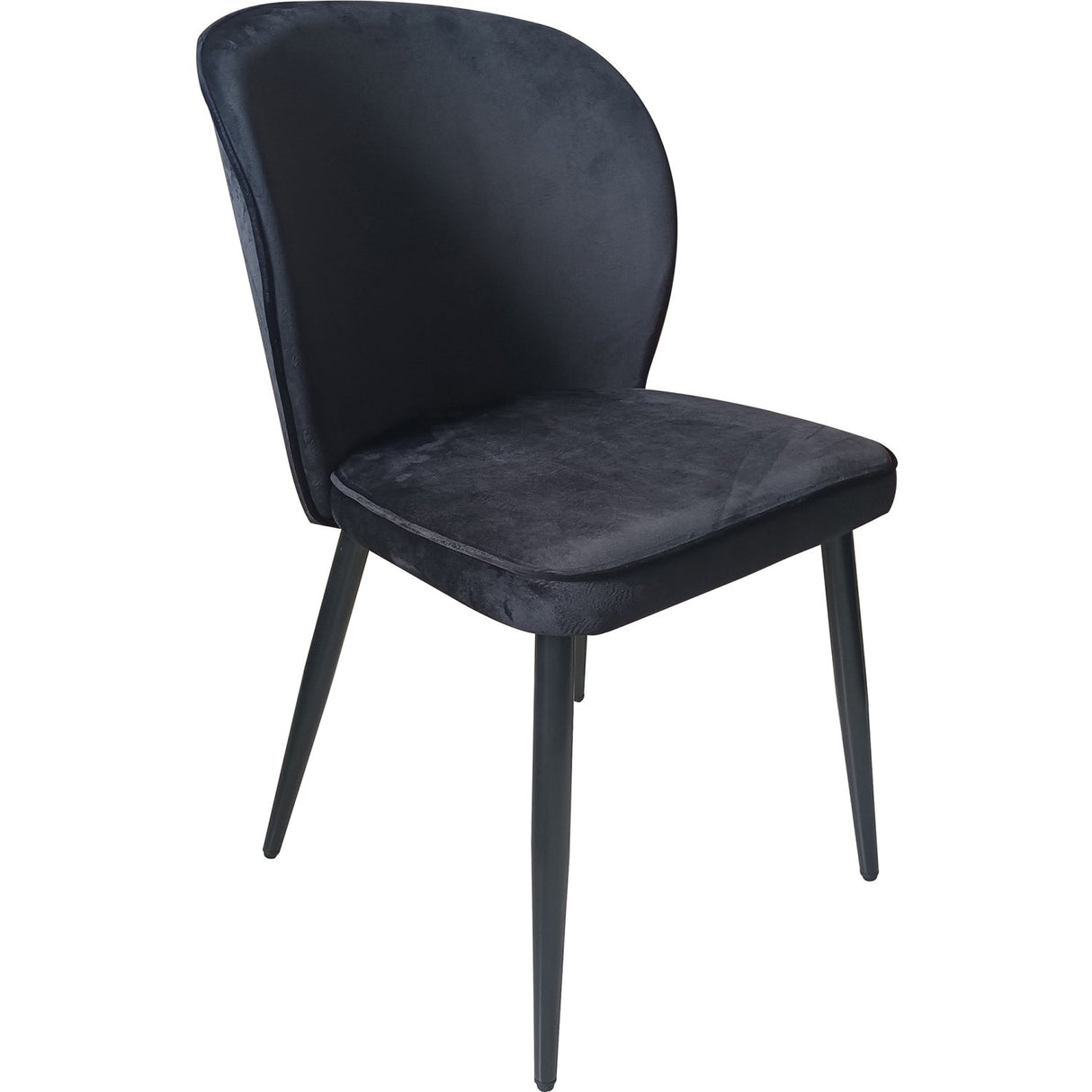 Velvet Dining Chair Black | Ww166