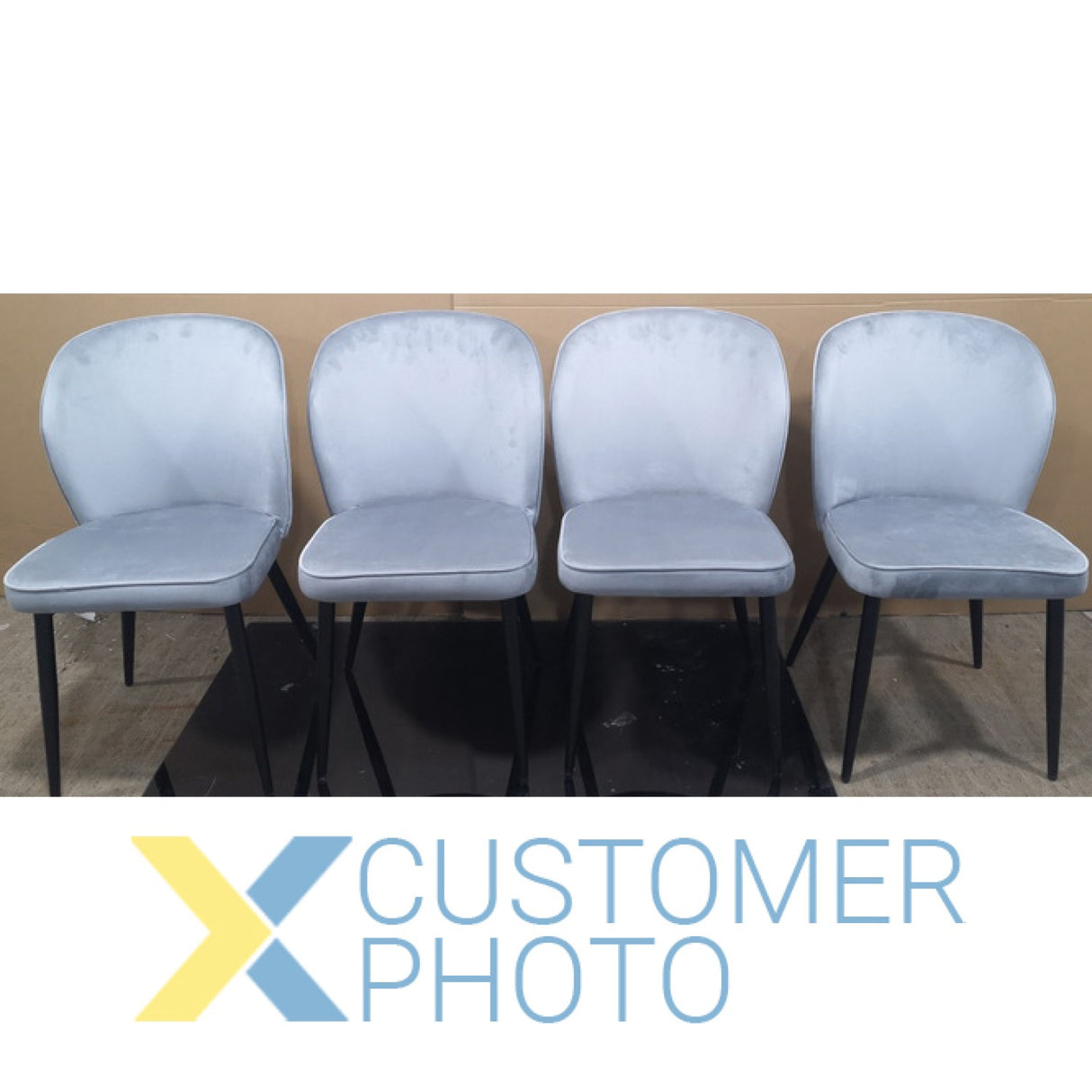 Velvet Dining Chair Light Grey | Ww166 Lightgreyvelvet