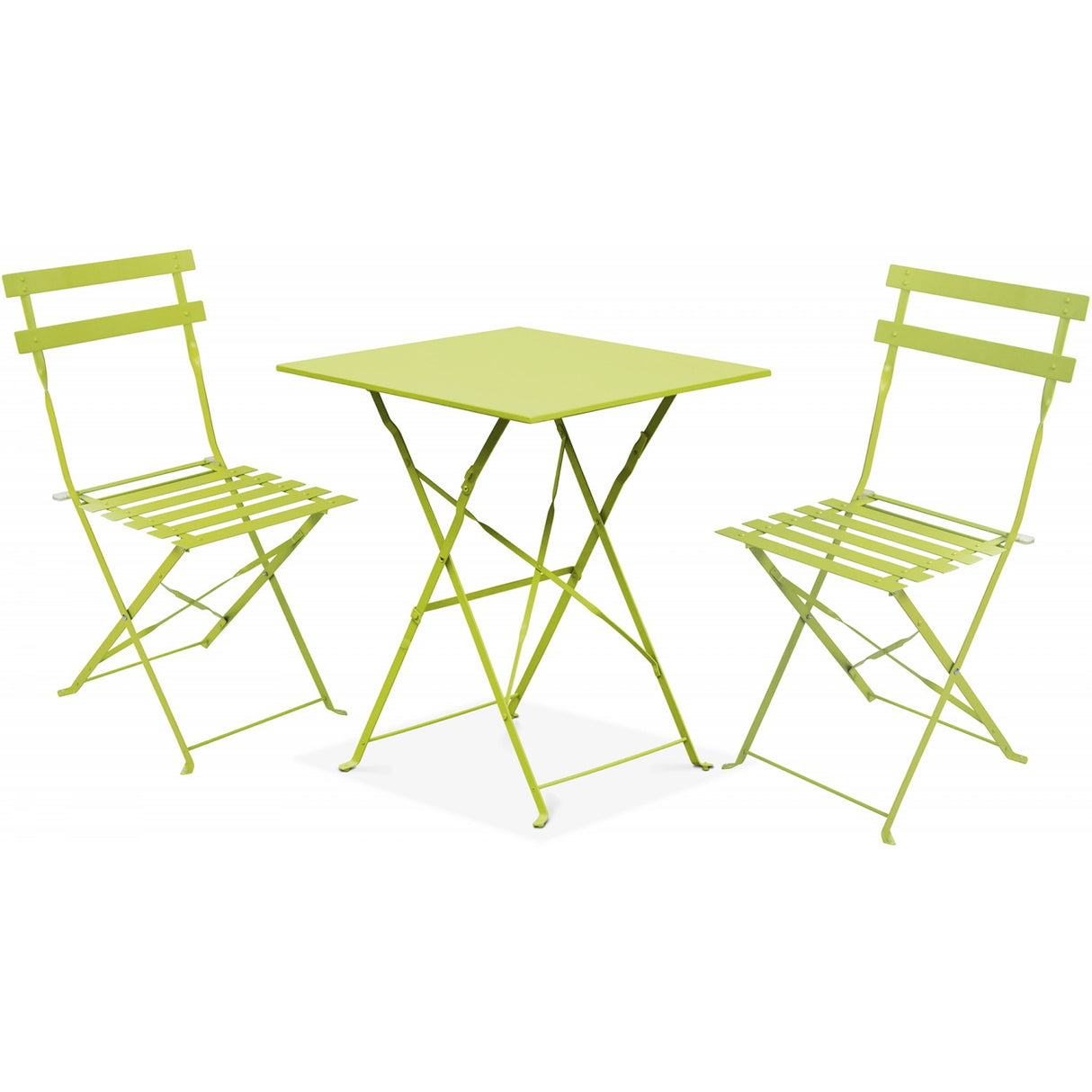 Folding Bistro Set Table &Amp; 2 Chairs Green | Ww178 Green