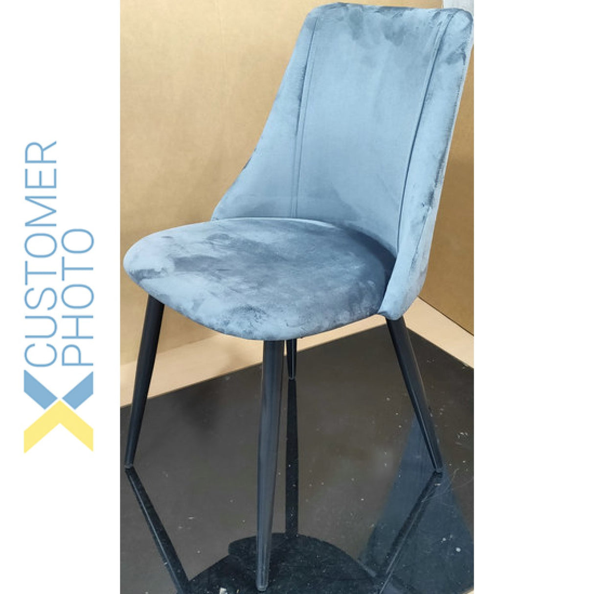 Velvet Dining Chair Dark Grey | Ww185 Darkgrey