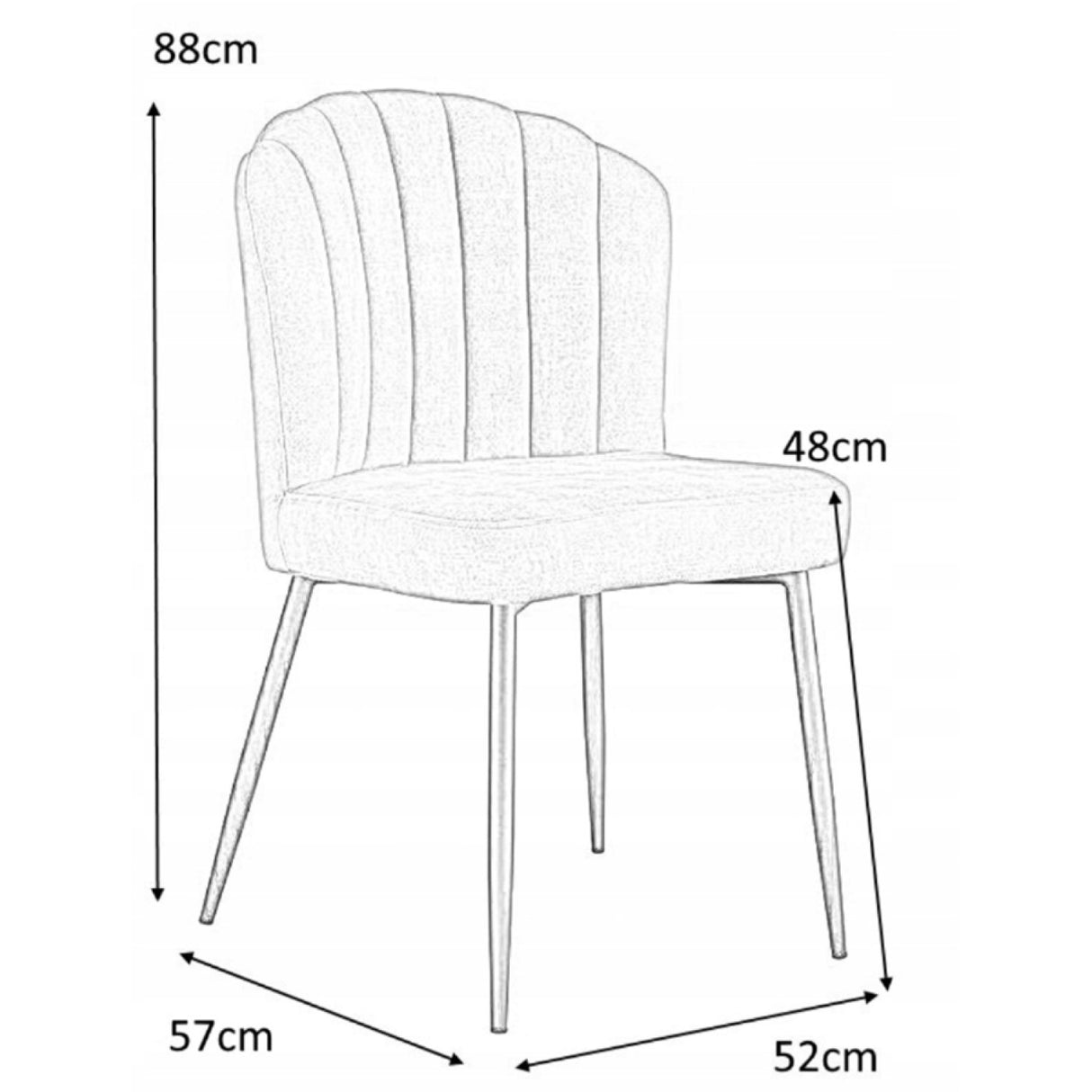 Velvet Dining Chair Dark Grey | Ww189 Darkgrey