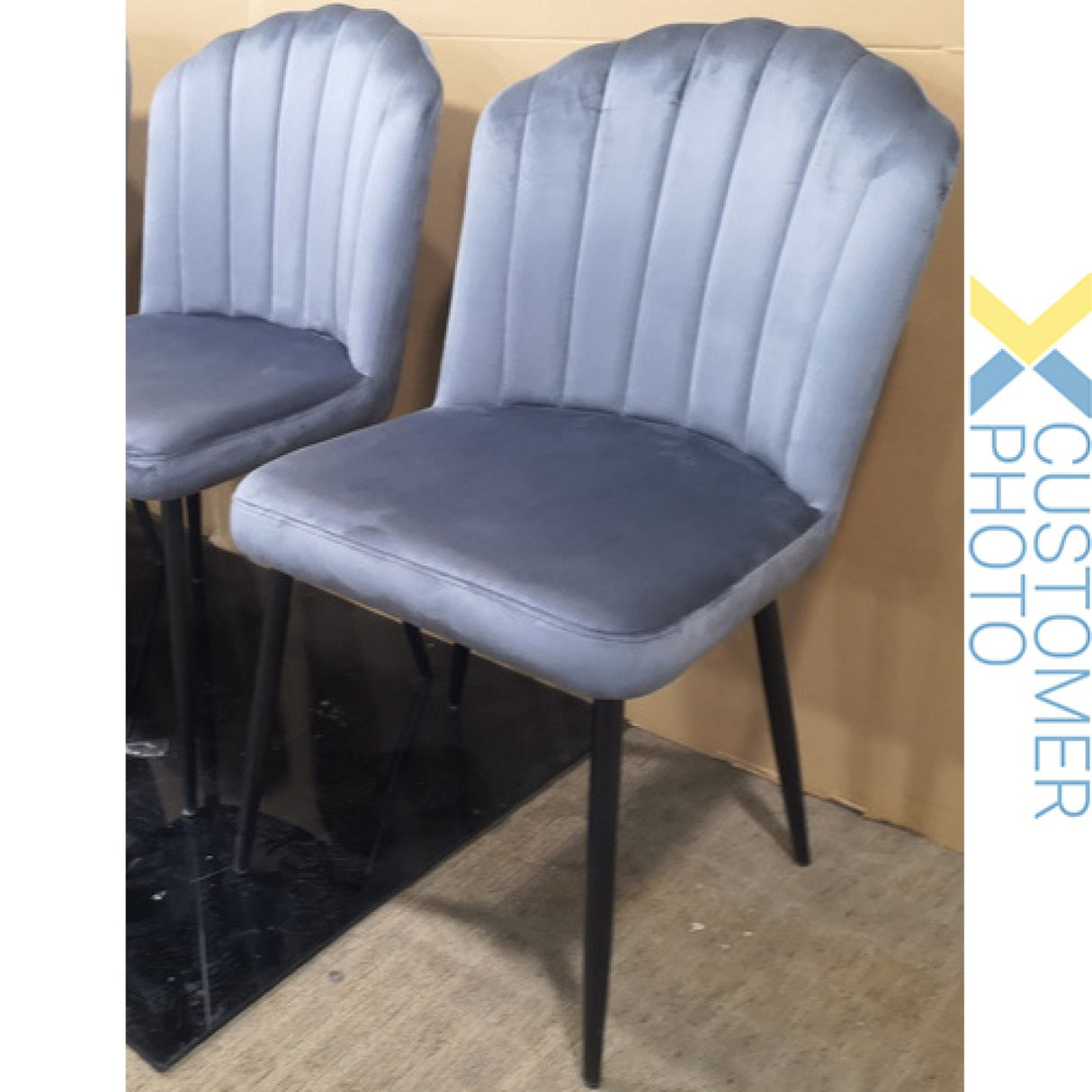 Velvet Dining Chair Dark Grey | Ww189 Darkgrey