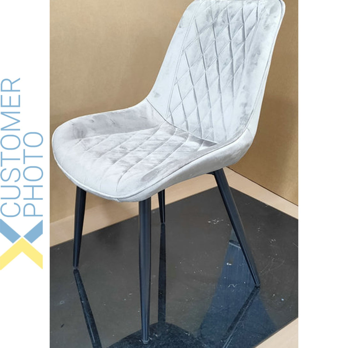 Side Dining Chair Velvet Seat Beige | Ww198 Beige