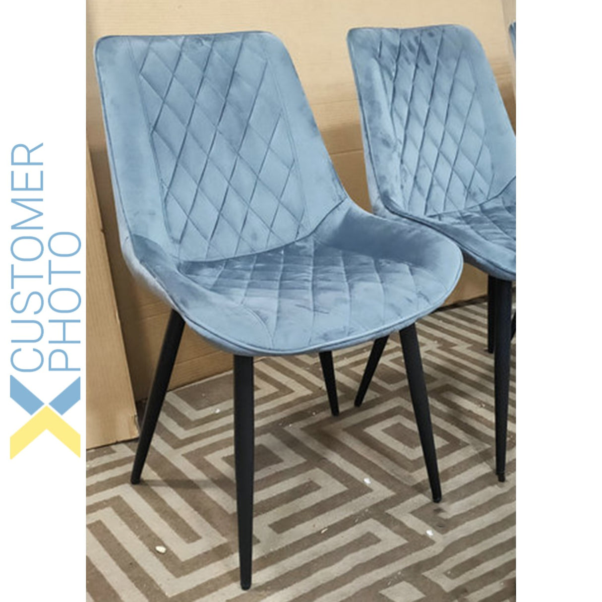 Side Dining Chair Velvet Seat Dark Grey | Ww198 Darkgrey