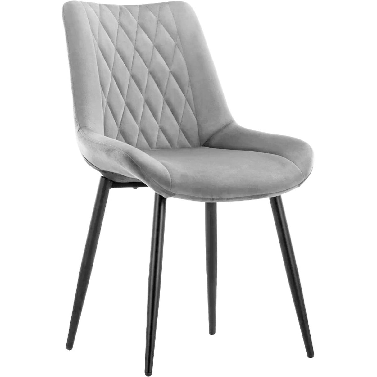 Side Dining Chair Velvet Seat Light Grey | Ww198 Lightgrey