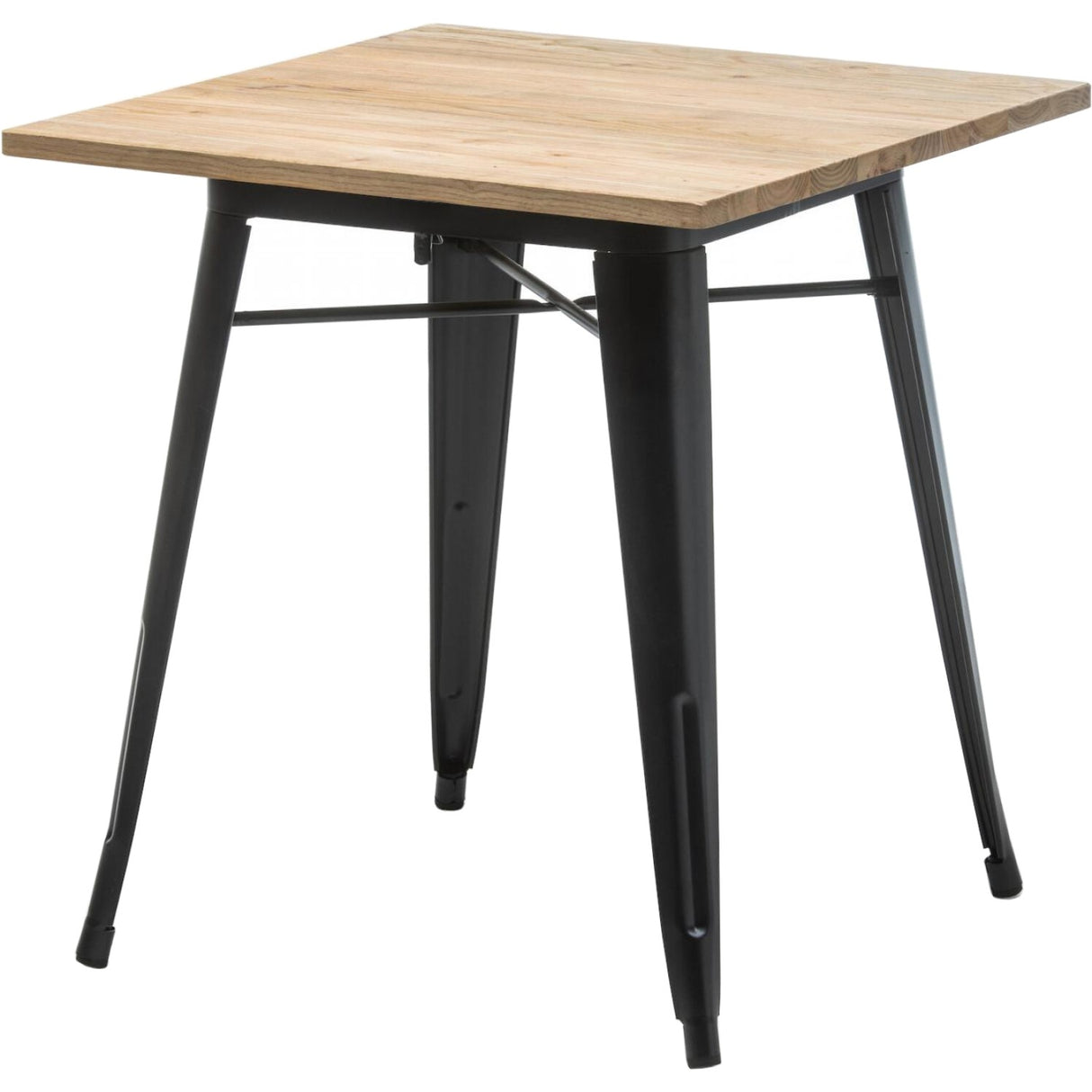 Bistro Table Natural Wood Top 800x800mm Indoors | Ww265