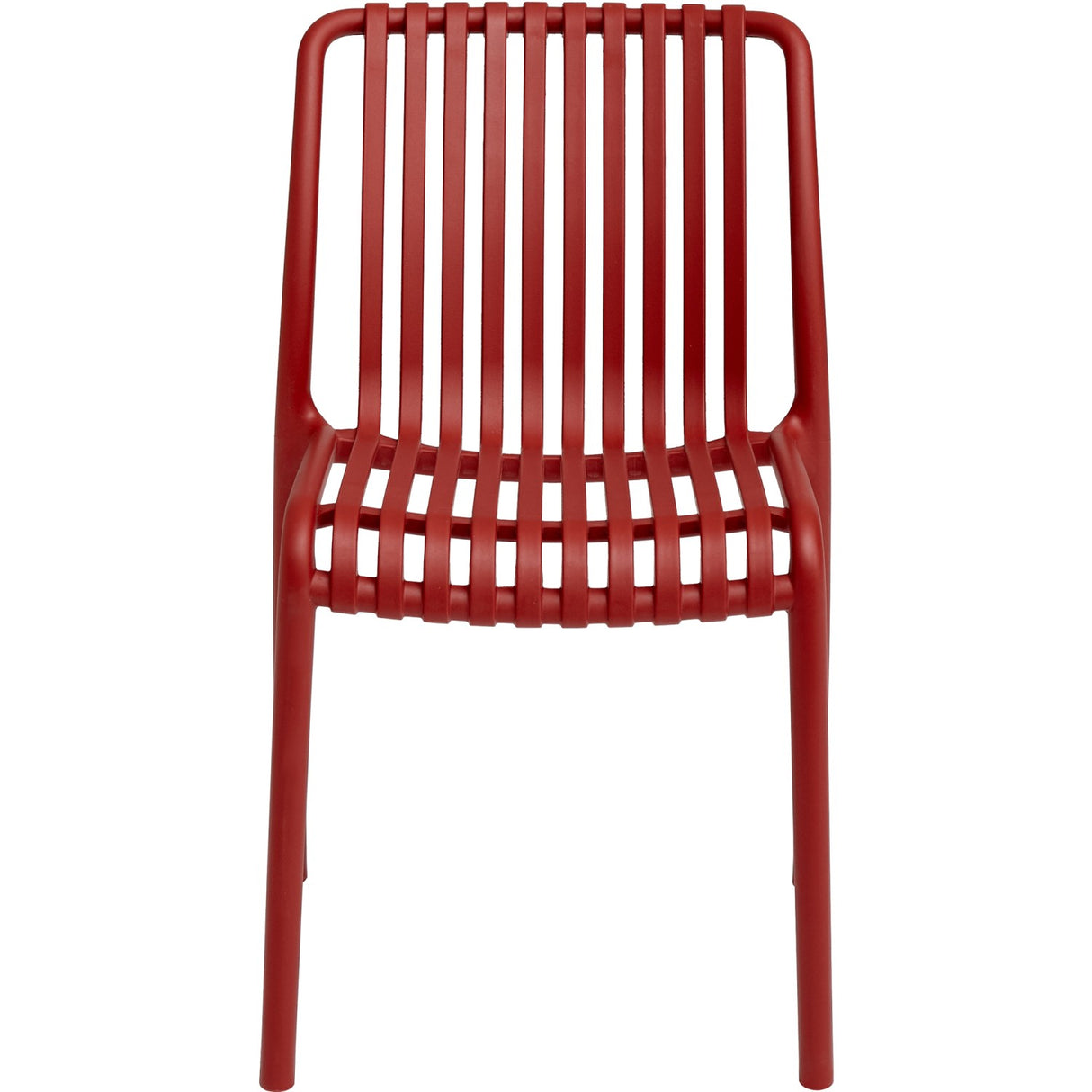 Bistro Dining Chair Plastic Red Indoors &Amp; Outdoors | Ww6076 Red
