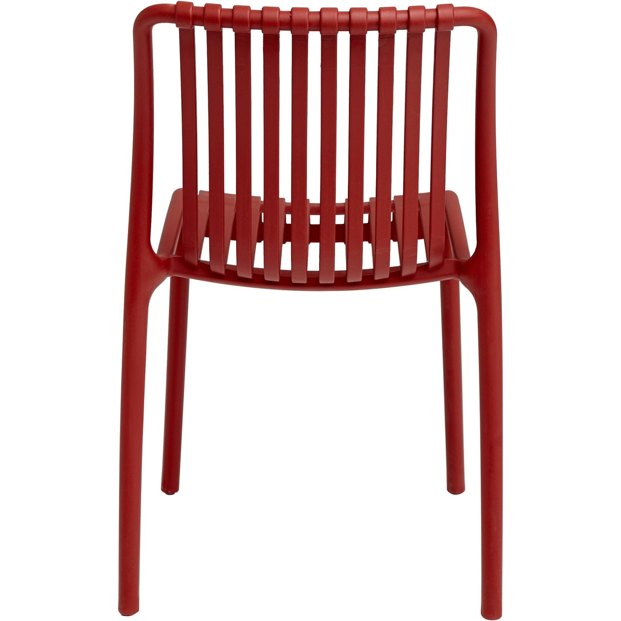Bistro Dining Chair Plastic Red Indoors &Amp; Outdoors | Ww6076 Red