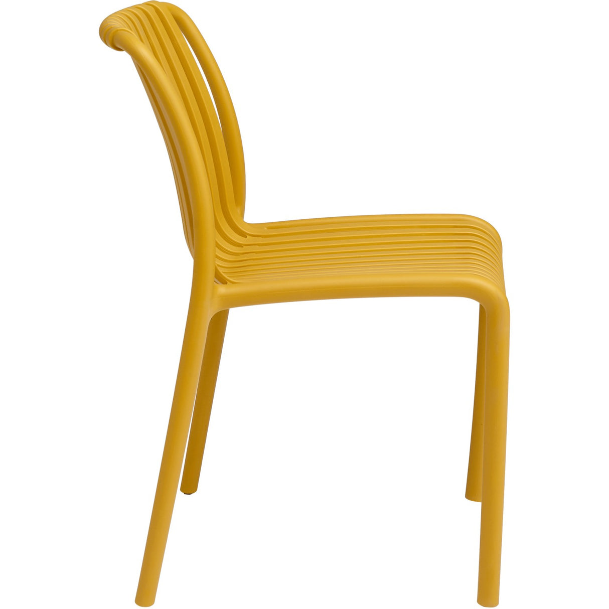 Bistro Dining Chair Plastic Yellow Indoors &Amp; Outdoors | Ww6076 Yellow