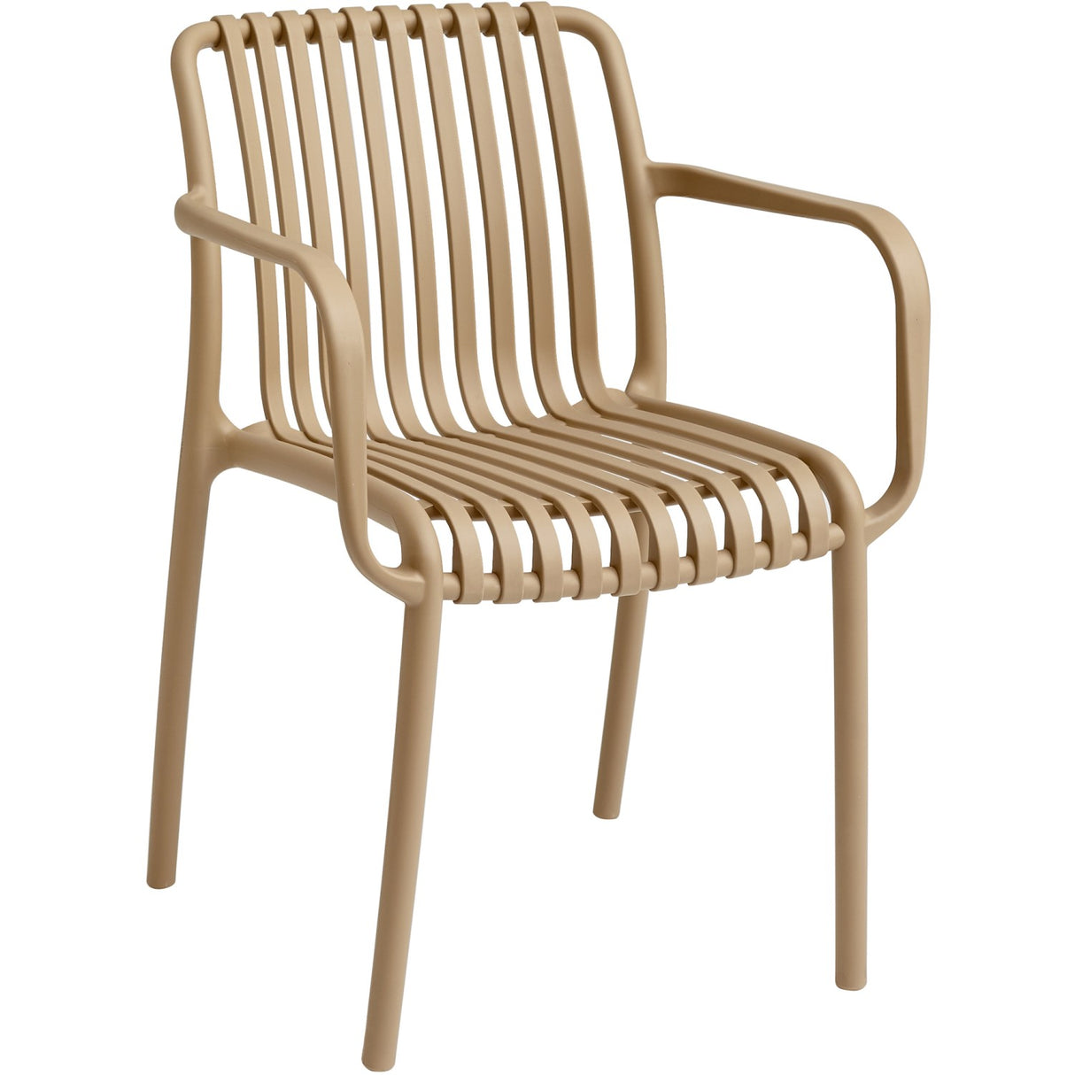 Bistro Dining Chair Plastic Beige Indoors &Amp; Outdoors | Ww6077 Beige