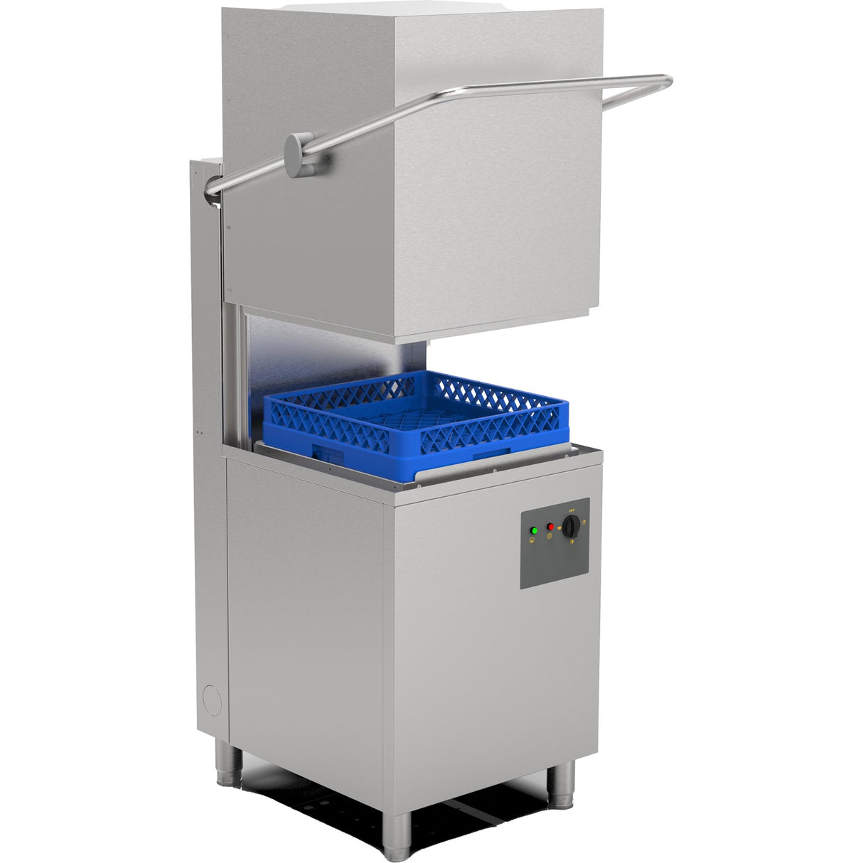 Commercial Dishwasher 1000 Plates/Hour 500x500mm Basket Drain Pump Detergent Pump Rinse Aid Pump 650x740x1540mm 380 400 V | Wz100 Drdp