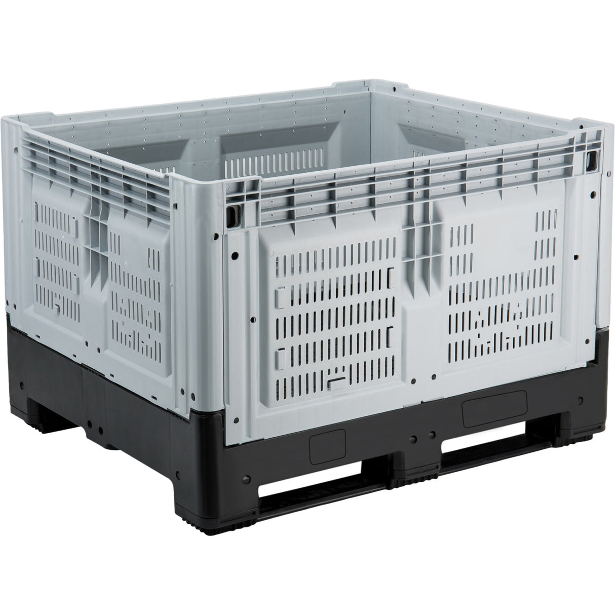 Ventilated Collapsible Bulk Container Gray | Xdp1210 Kwgray
