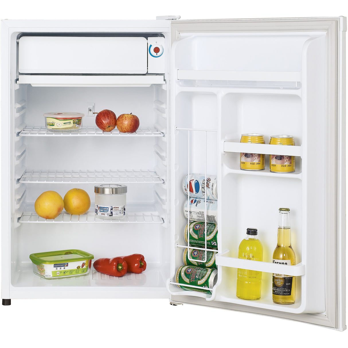 Fridge With Freezer Compartment 122 Litres Undercounter White | Bc122