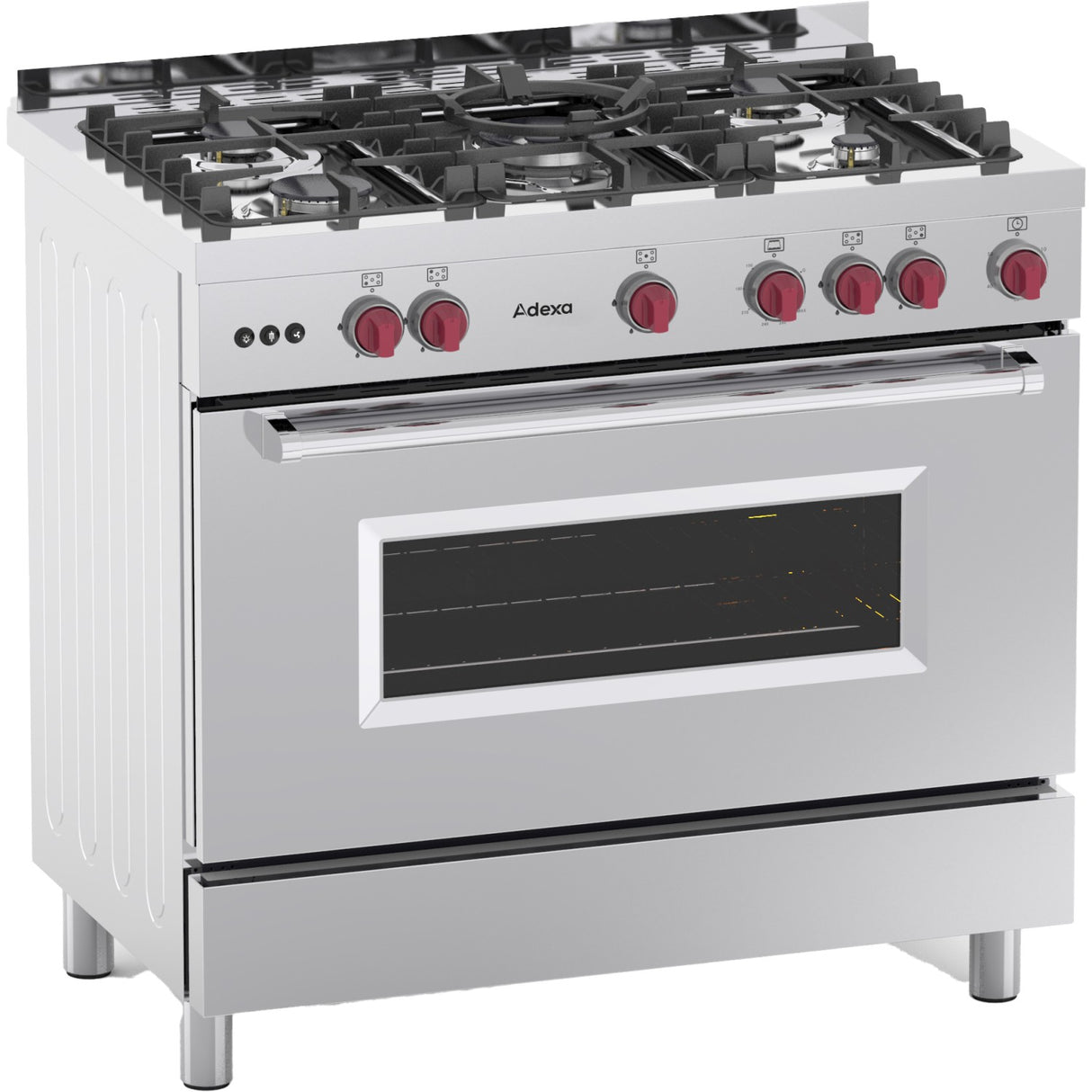 Professional Gas Range Oven 7k W With 5 Burners 11.4k W | Y95 Nd