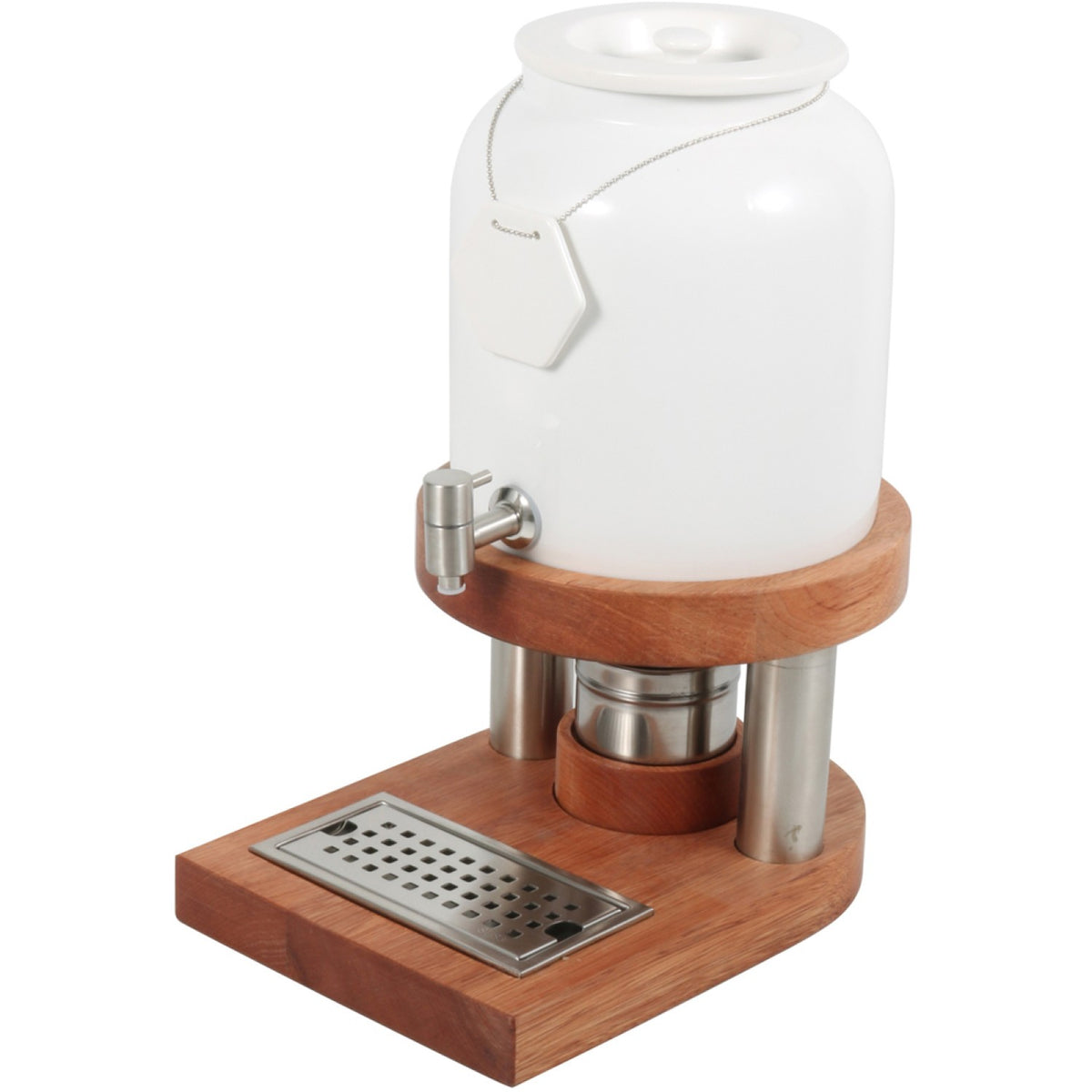 Commercial Hot And Cold Beverage Dispenser 10 Litres Wooden Base | Ydcmtw