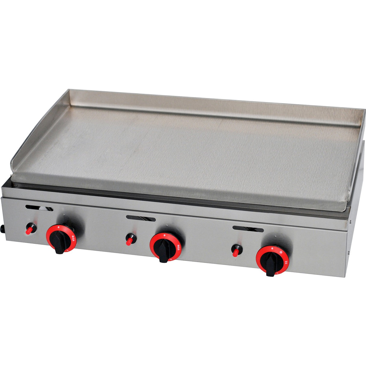 Premium Commercial Gas Griddle Smooth Plate 3 Burners 8.25k W Countertop | Ygpl800