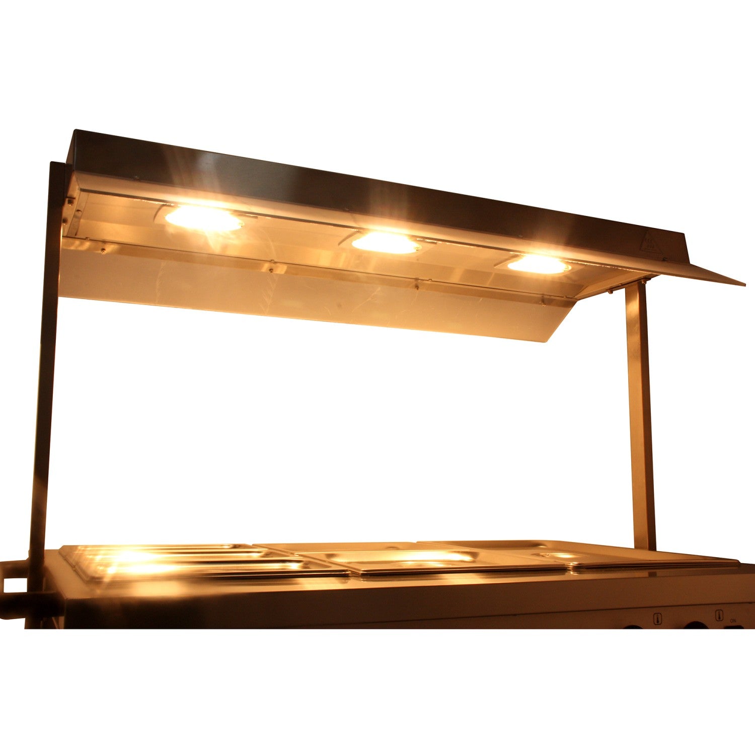 Mobile Bain Marie Top Hot Cupboard With Heated Sneeze Guard |  Yh3 W