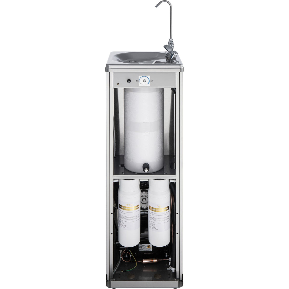 Commercial Stainless Steel Drinking Water Fountain With Drinking Tap And Bottle Tap | Yl600 C