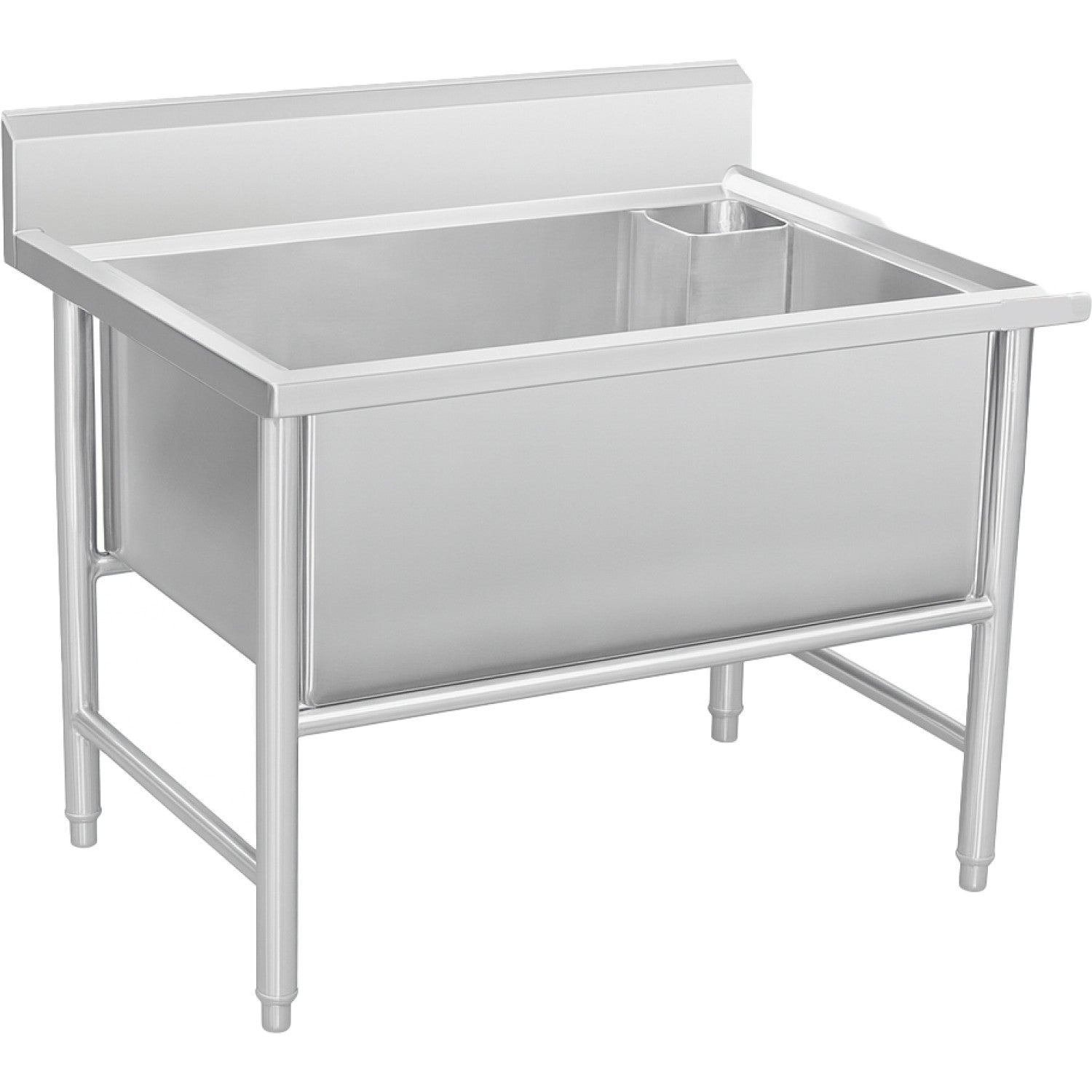 Commercial 1 Bowl Stainless Steel Sink With Splashback 1000x700x950 | Yls107 Bm1