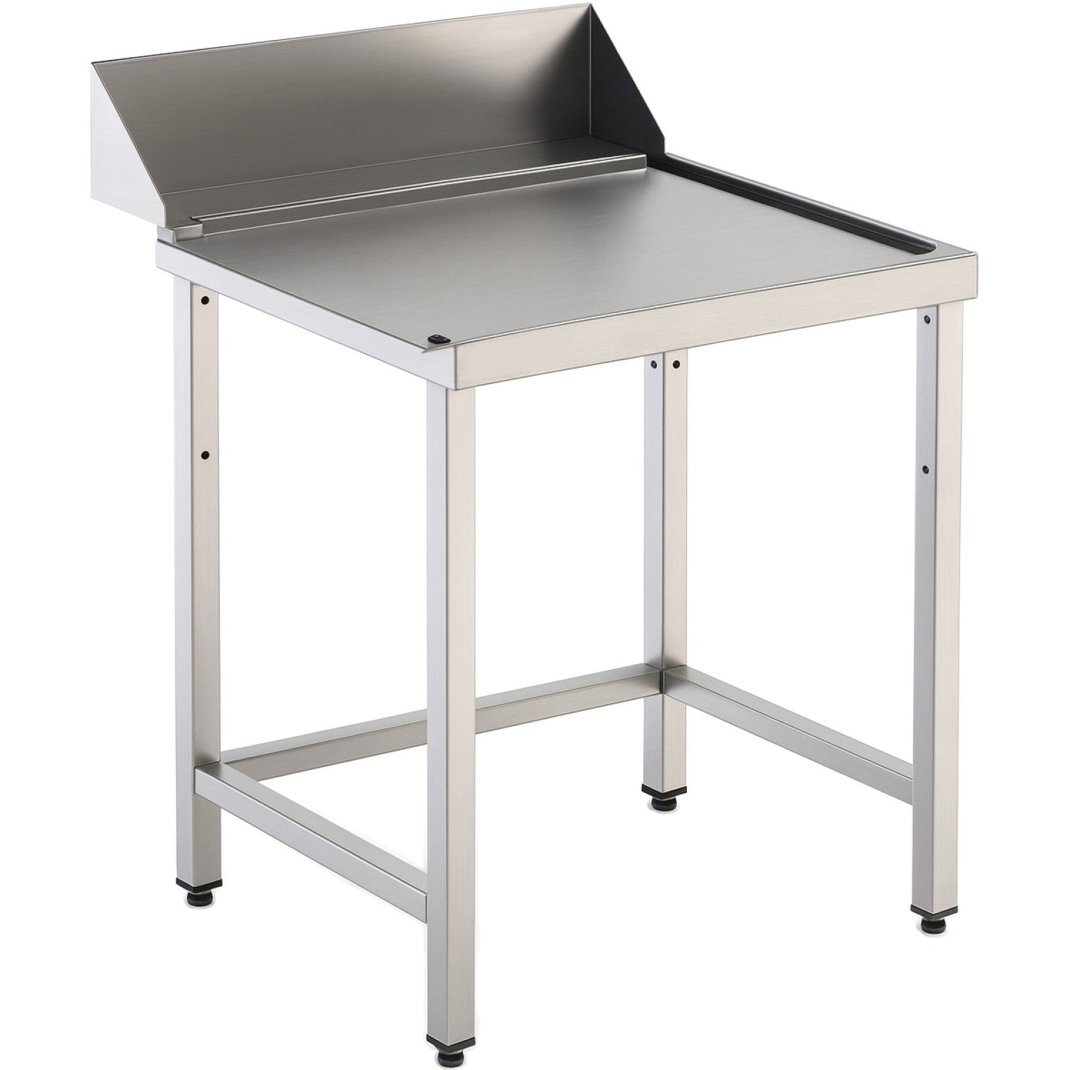Commercial Stainless Steel Work Table With Backsplash 750x750x870mm | Yls757500
