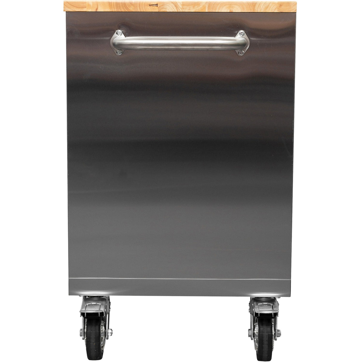 Widebody Heavy Duty Stainless Steel Rolling Tool Chest With Wooden Worktop 17 Drawers 1978x610x1000mm Silver | Yzm106