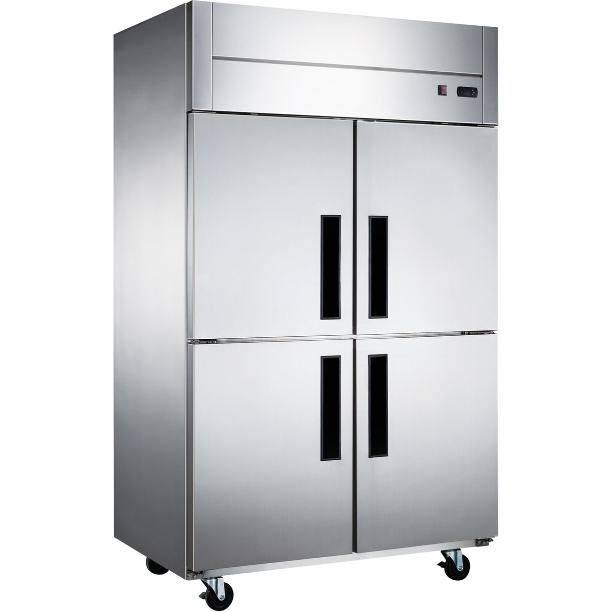 Commercial Refrigerator Stainless Steel Upright Cabinet 2 Split Doors 1200 Litre Fan Cooling | Z10 Df
