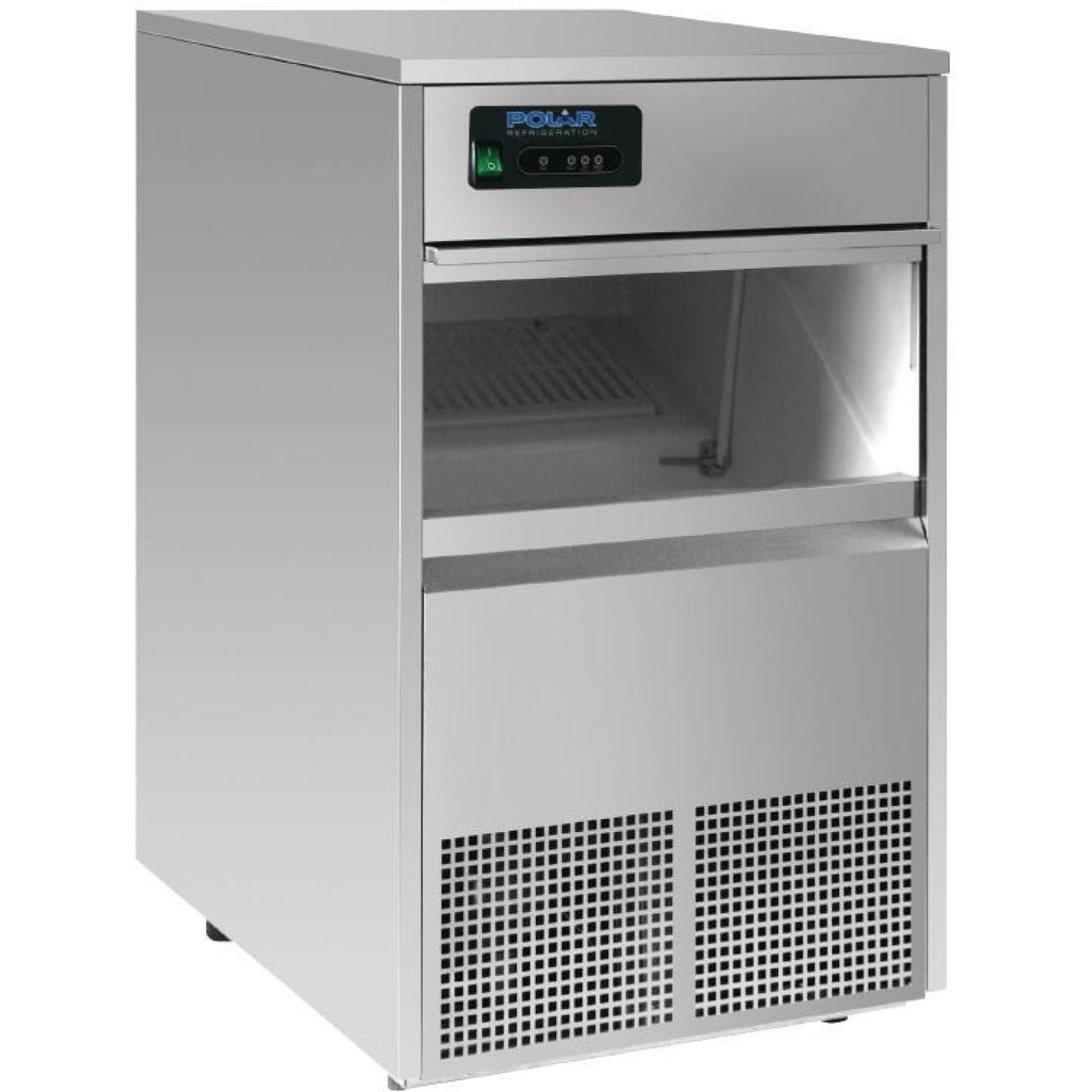 Commercial Bullet Ice Machine 80kg/24h 25kg Bin 500x610x893mm | Zb80 A