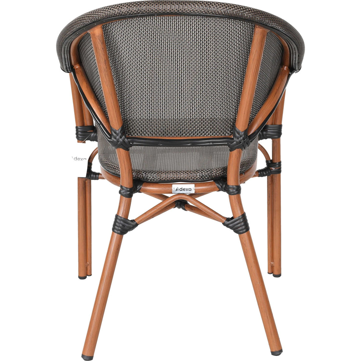 Bistro Teslin Chair Double Tube Aluminium Wood Finish| Zf3022 Cwood