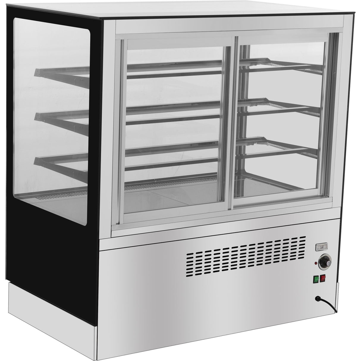Heated Bakery And Cake Display Unit 3 Shelves 1500mm Width | Zhn018