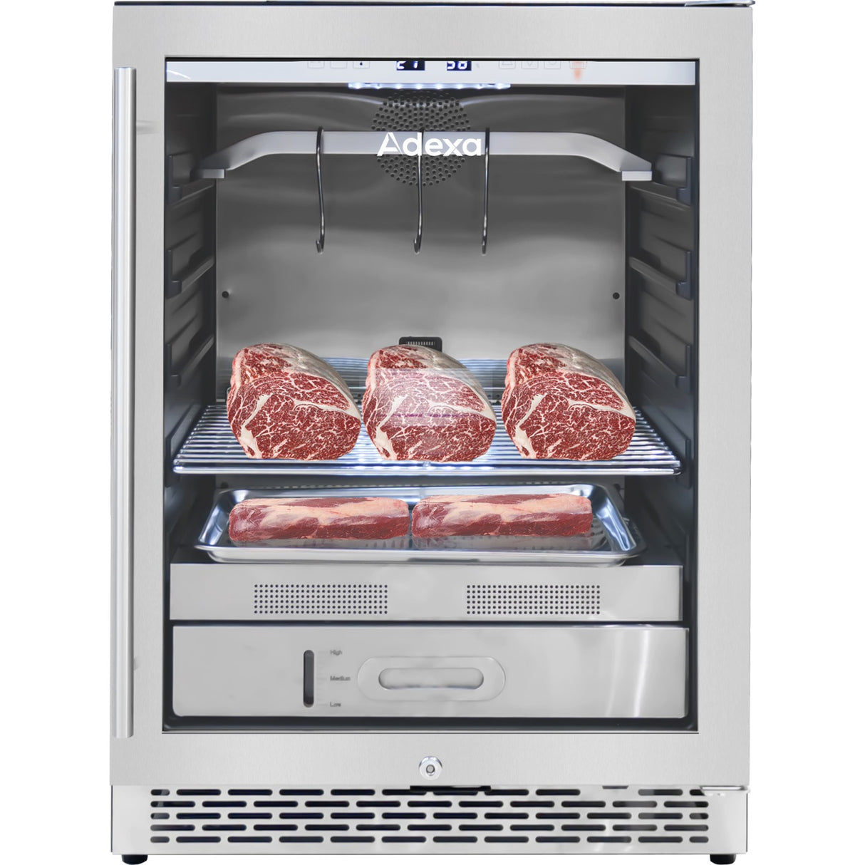 Professional Dry Aging Fridge Meat Maturation Cabinet 110 L Stainless Steel 595x575x820mm | Zsa145 N