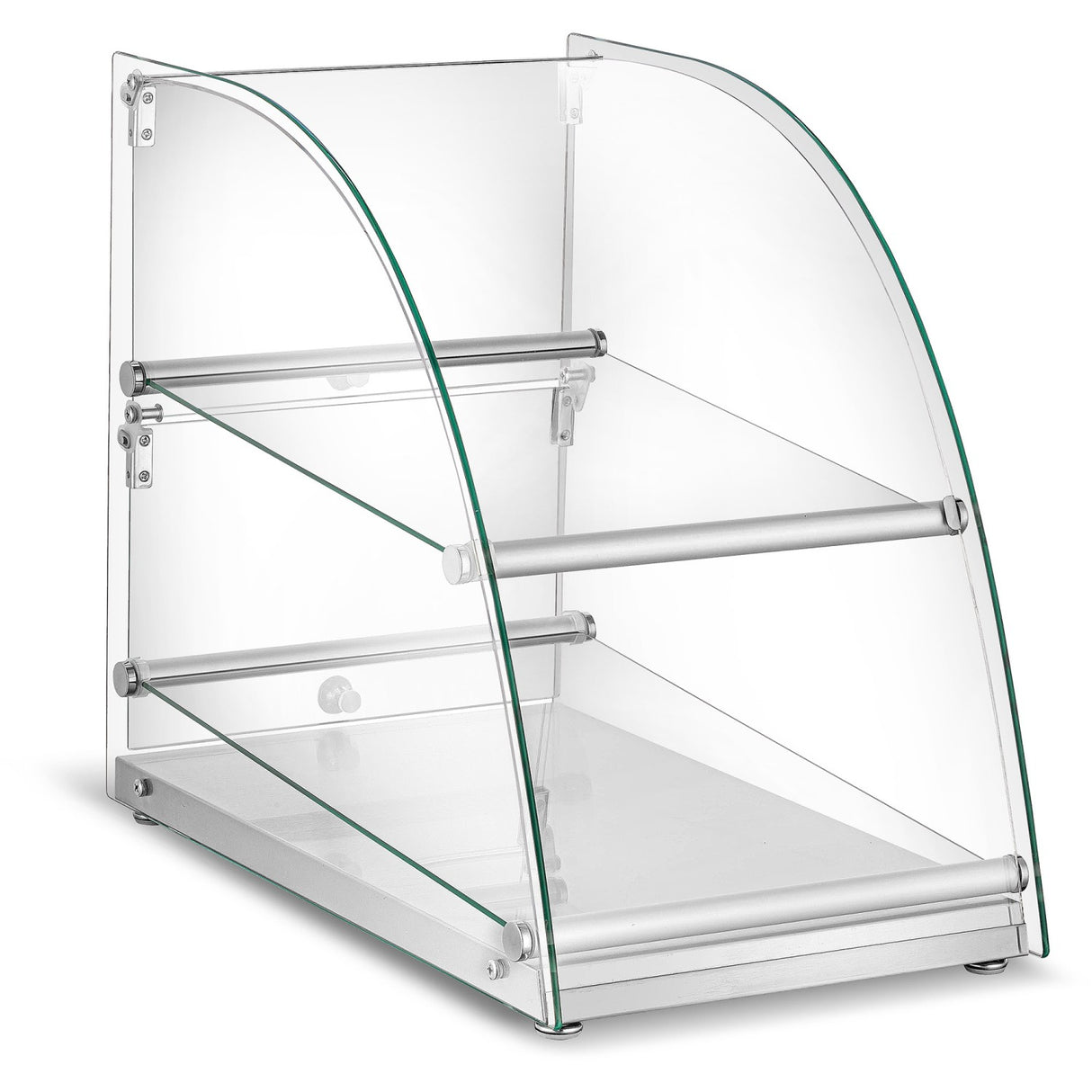 Neutral Display Case Curved 2 Tier 360x605x515mm | Zw70 Ss
