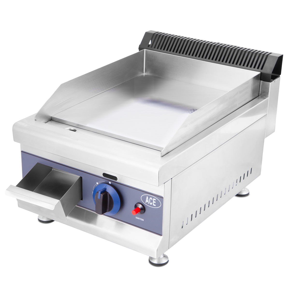 ACE Commercial Natural Gas / LPG Griddle 35cm - Mild Steel