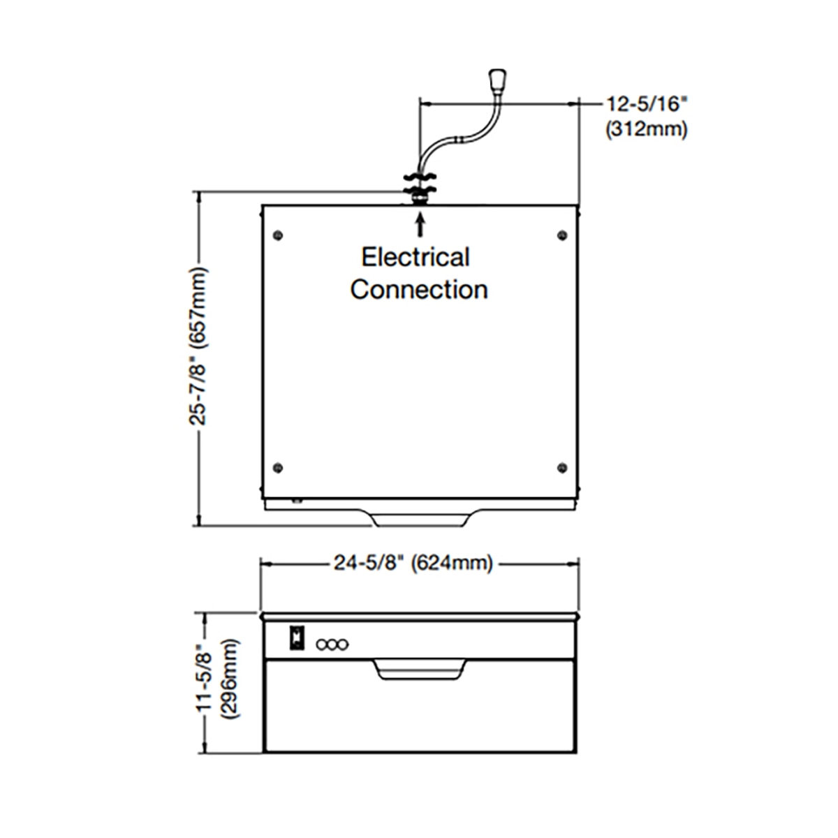 Alto Shaam Stainless Steel Alto Shaam Wide Single Drawer Warmer 500-1D - Refurbished