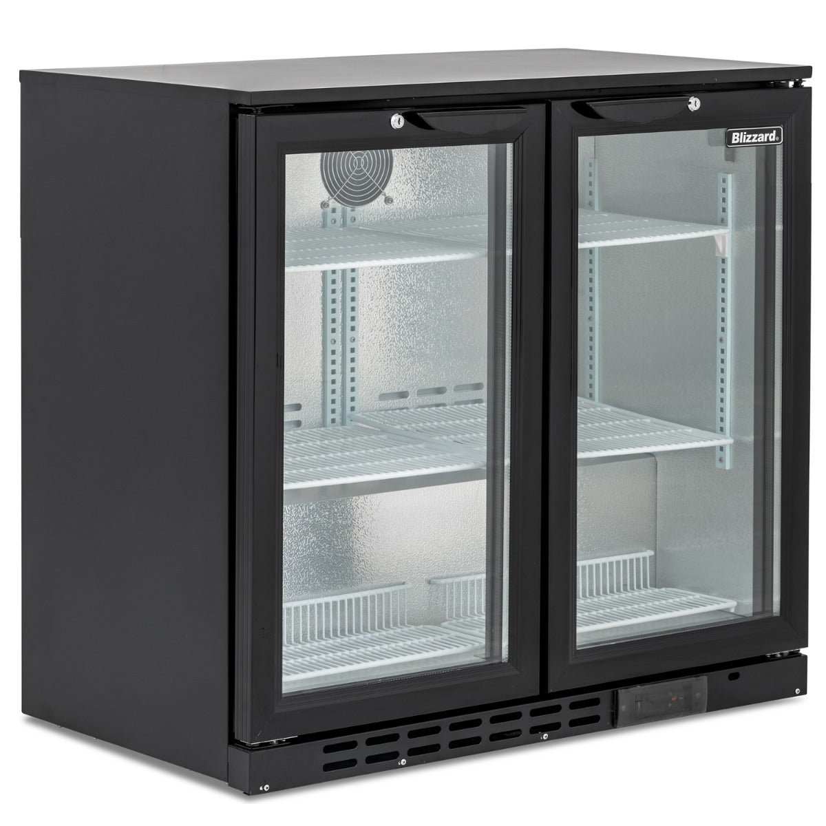Graded 02135 Low Height Double Hinged Glass Door Bottle Cooler