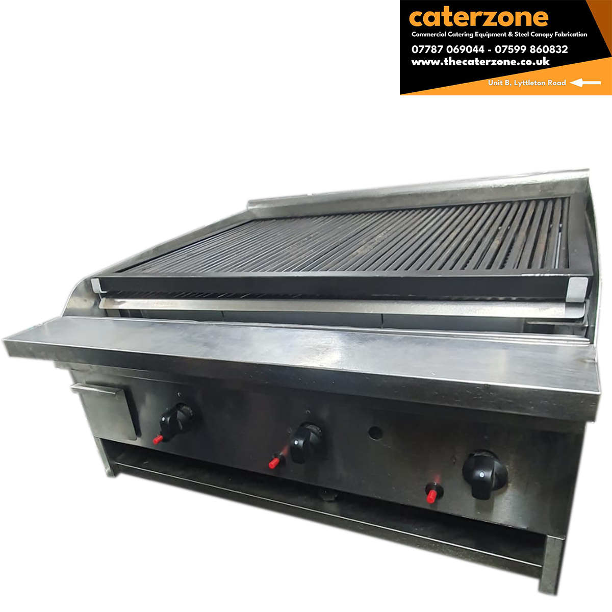 Archway 3 Burner Gas Long Chargrill 90x84x51cm - Refurbished
