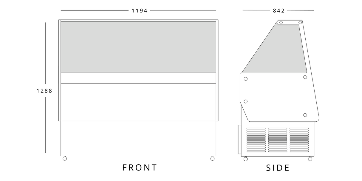 358 L Athena Ice Cream Display