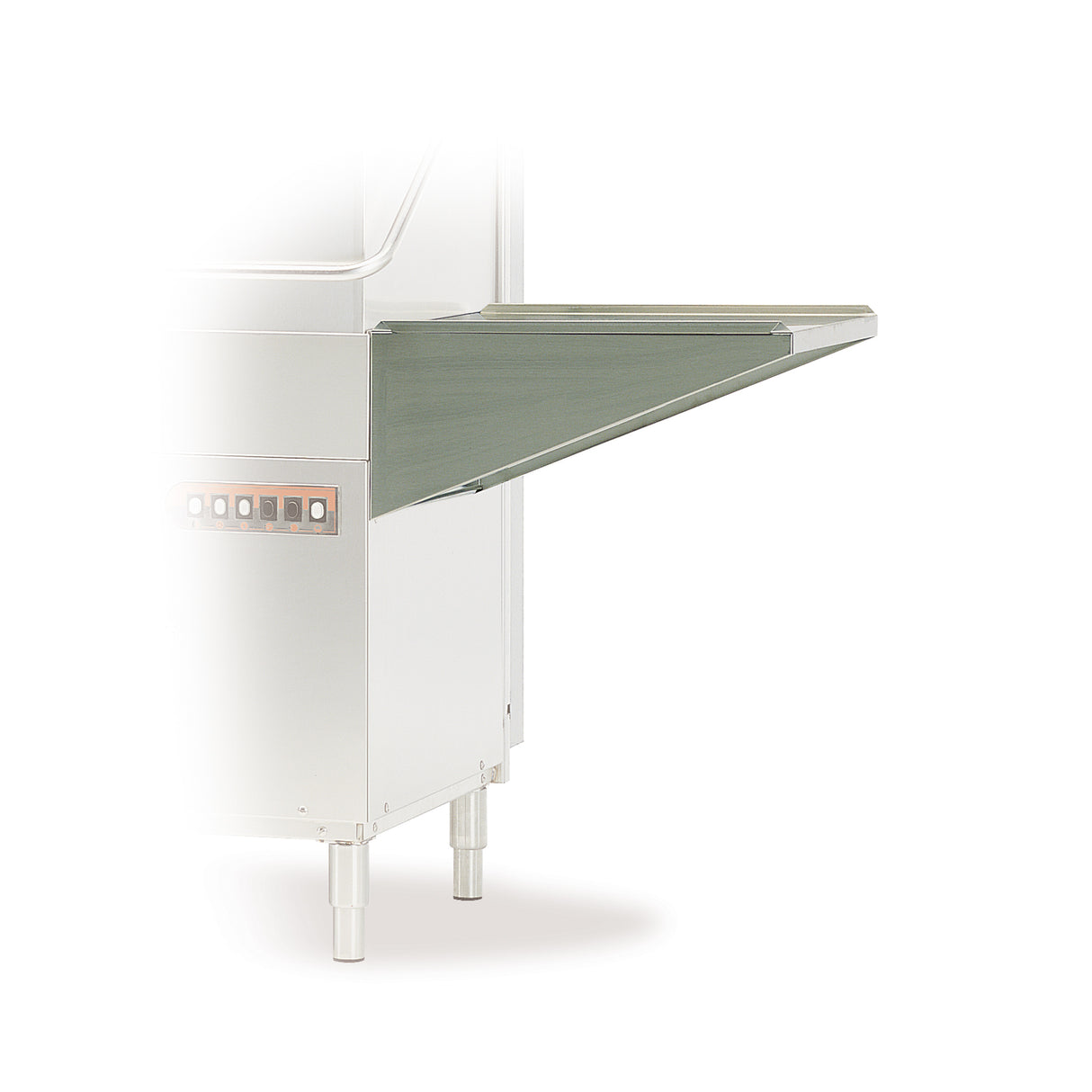 Side table without feet for pass-through dishwashers (594 x 514 mm)