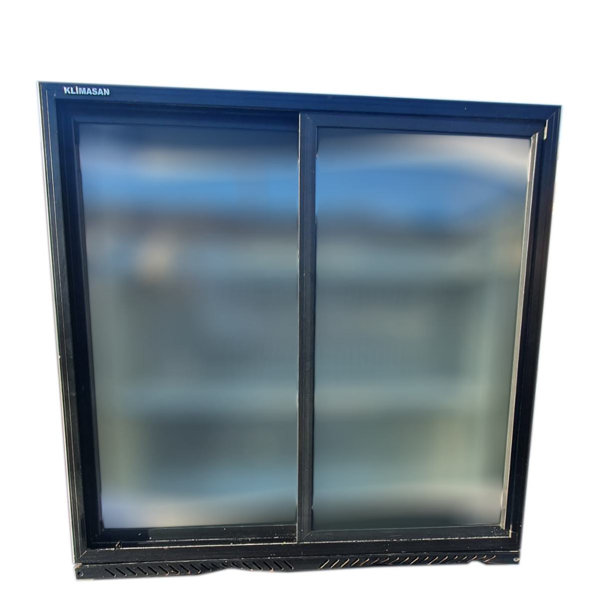 Back bar cooler 2 sliding doors 200 litres Black - Refurbished