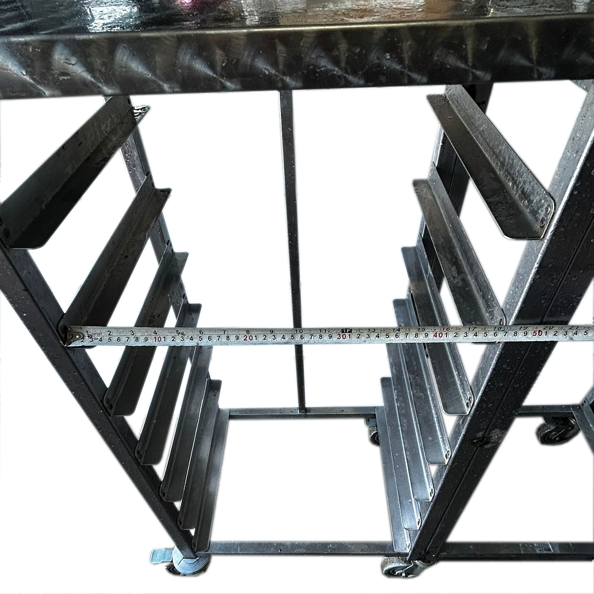 Work table with bakery tray racking 114x48x110cm - Used