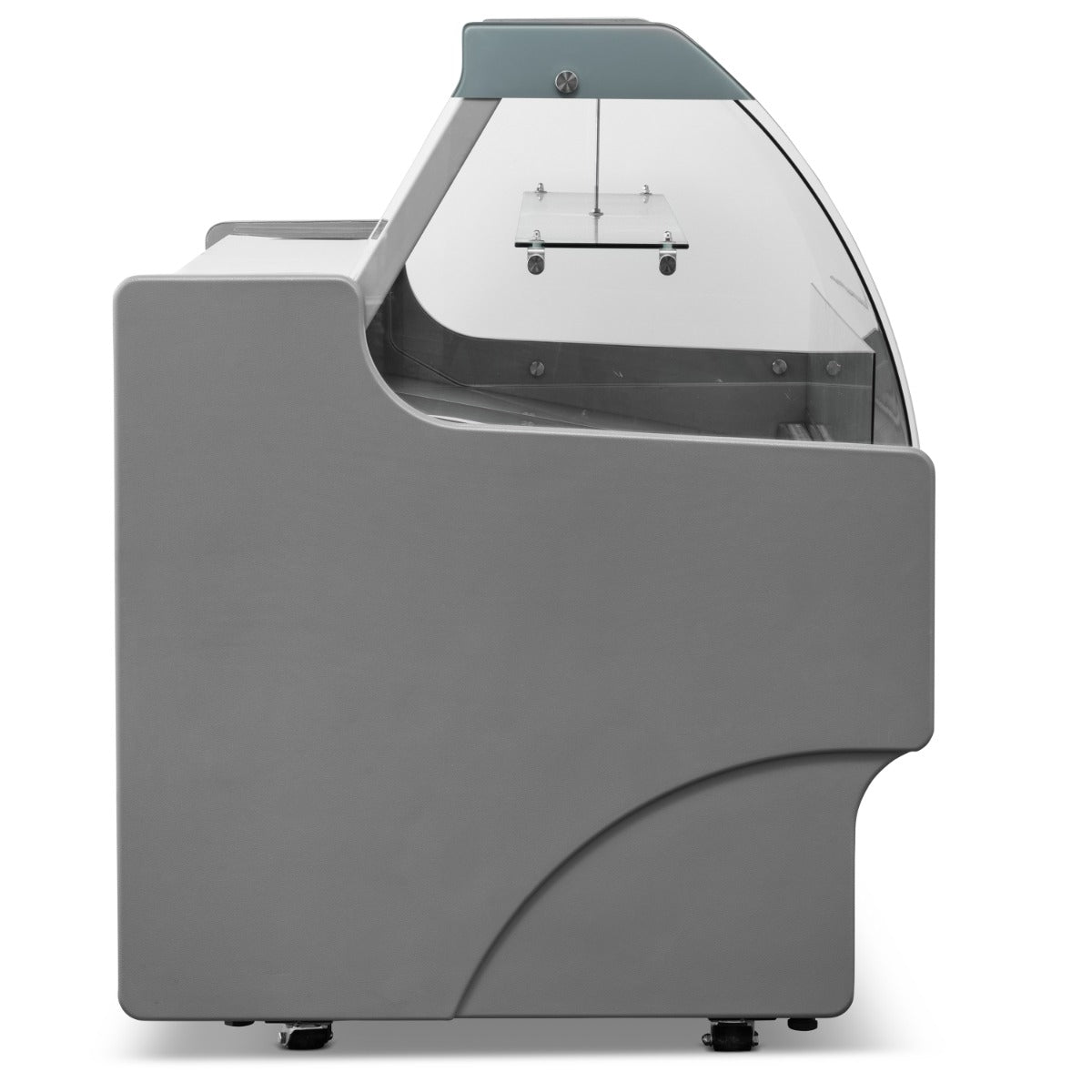 2.5m Curved Glass Serve Over Counter